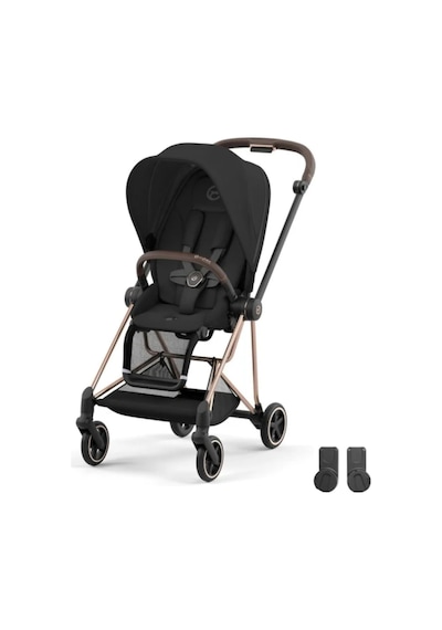 Mios Travel Sistem Rosegold Sephia Black & Aton Bazalı Volcano Black