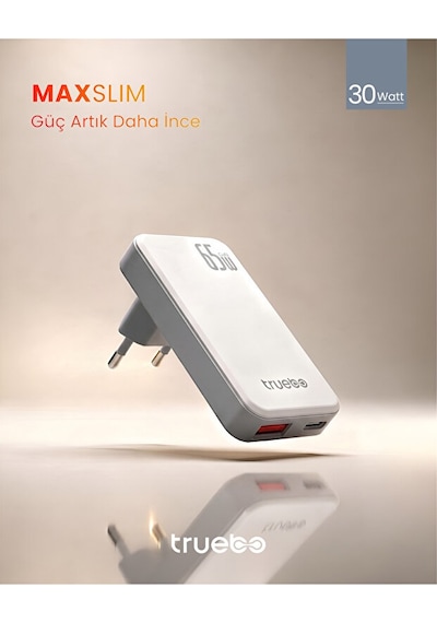 Truebo MaxSlim 65W GaN Şarj Aleti