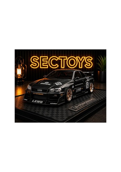 Nissan Skyline Lbwk Diecast Model Araba Super Silhouette 1:24 Ölçek Model Araba