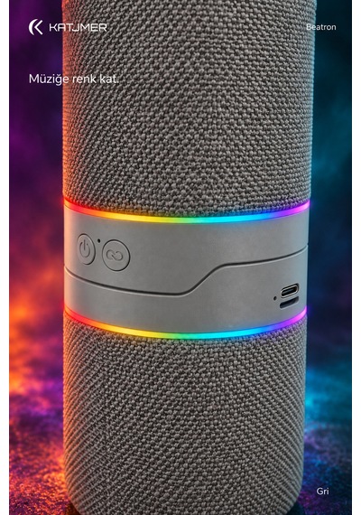 Spbtrn-001 Beatron Manyetik Ayrılabilir Bluetooth 5.4 Hoparlör 2 5 W, Tws, Tf Kart, Işıklı Gümüş