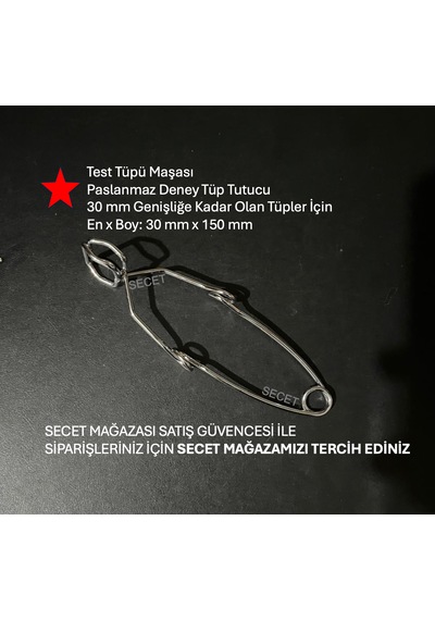 Tüp Maşası Paslanmaz 30 Mm Genişliğe Kadar