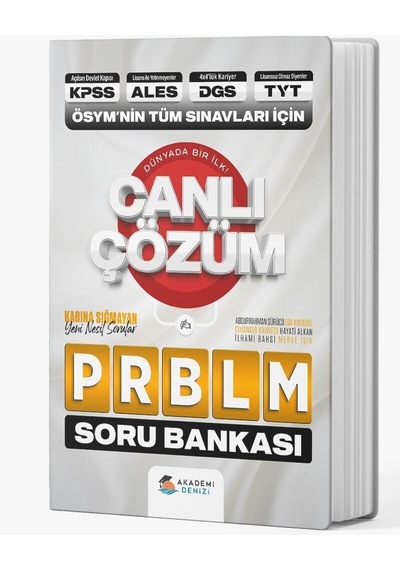 Akademi Denizi KPSS TYT DGS TYT ÖSYM NİN Tüm Sınavları İçin Probl