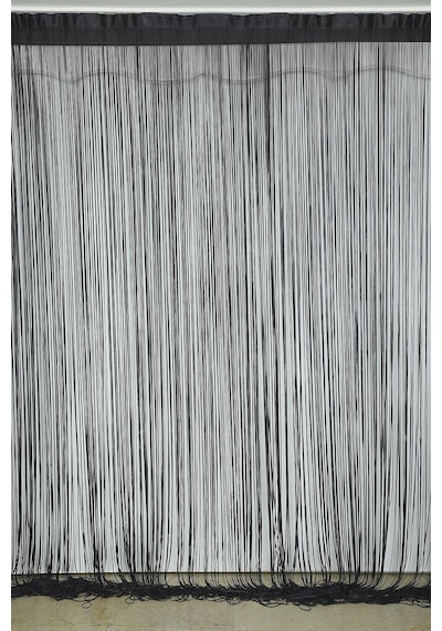 İP PERDE KOYU ANTRASİT RENK 300 x 280 CM Antrasit