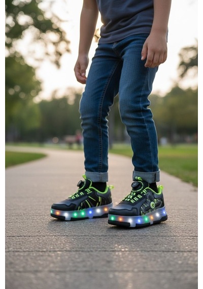 Cem Pekşen Ndrops Ptnl26 Siyah Patenli Çocuk Sneaker