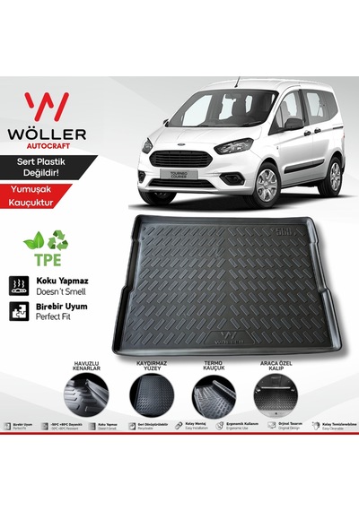 Ford Courier Uyumlu Bagaj Havuzu 2014 2023 Arası 3d Ultraflex Esnek
