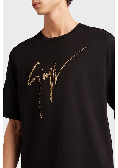 Giuseppe Zanotti Erkek T Shirt Iru2003-001 Siyah Siyah