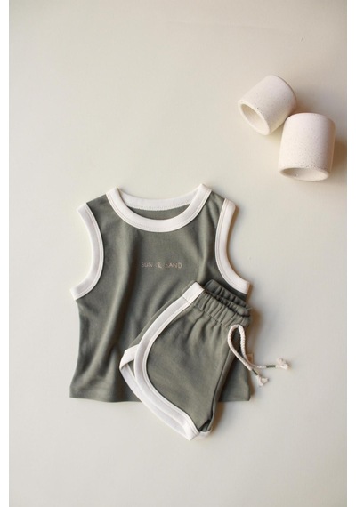 Ohlalakoala Haki Unisex Atlet Şort Takım