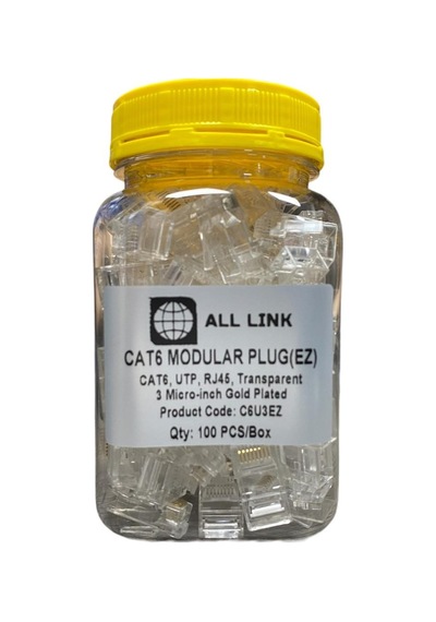 C6u3ez Cat6 Utp Modular Plug Ez Rj45 Transparent 3 Mıcro-Inch