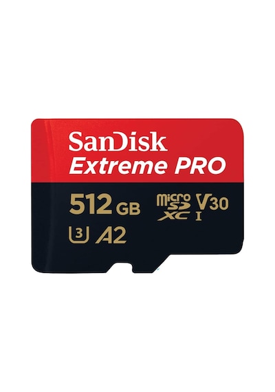 512 Gb Extreme Pro Microsdxc Kart + Sd Adaptörü + Rescuepro Deluxe, 200 Mb/sn'ye Kadar, A2 Uygulama Performansı, Uhs-