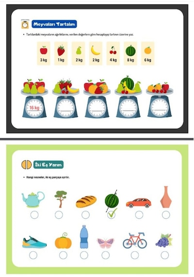 Ölçüyorum Yaz-sil Kitabı