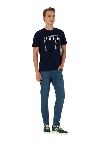 U.S. Polo Assn. Erkek Regular Fit Bisiklet Yaka Tişört Lacivert