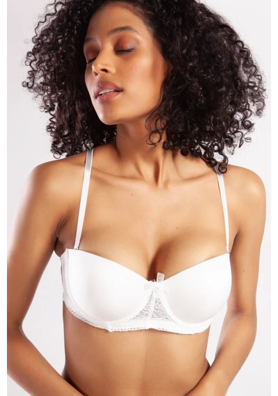 Melonika Golshan Gala Push-up Strapless Bra, Ekru Konforlu Ve Şık Sütyen, Strapless Çok Renkli