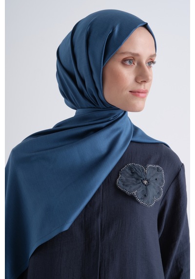 Armine % 100 İpek Şal - Yeni Sezon- Asm90 Lacivert