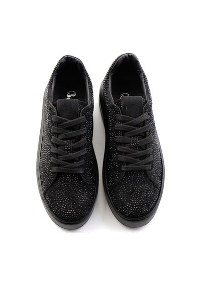 Bambi Siyah Süet Kadın Sneaker K01791072772
