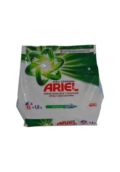 Ariel Toz Çamaşır Deterjanı 1,5 Kg 10 Yıkama Dağ Esintisi 20'li Paket