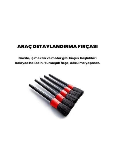 5li Araç Yıkama Fırçası Seti