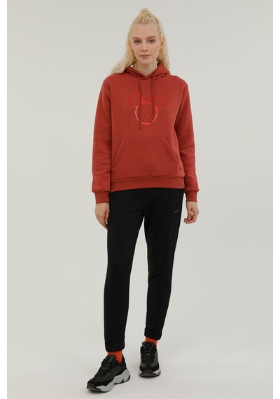 Lumberjack W-Mickey Hoodie 2Pr Kiremit Kadın Sweatshirt 101196514 Kırmızı