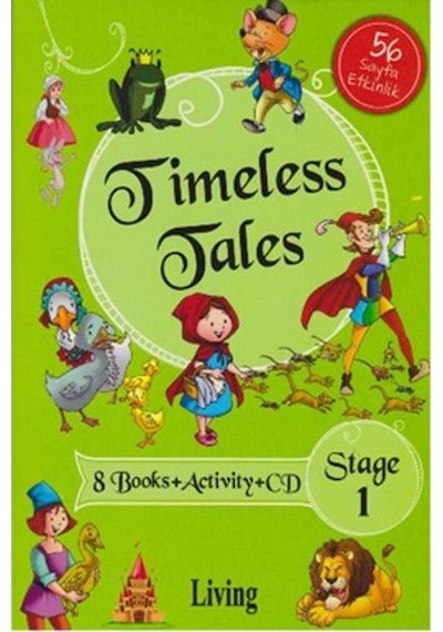 Stage 1- Timeless Tales 8 Books + Activity + CD- Living English Dictionary