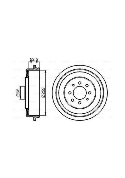 Bosch 0986477067 Arka Fren Kampanası Laguna I Megane I Kangoo I 7700421739