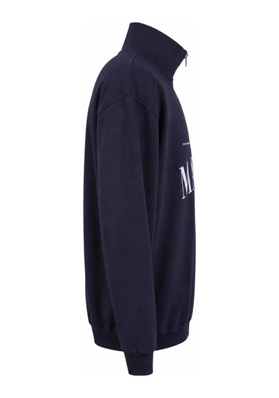 Trender Marseılle Yarım Fermuarlı İndigo Erkek Sweatshirt 27kdt1000002 Indigo