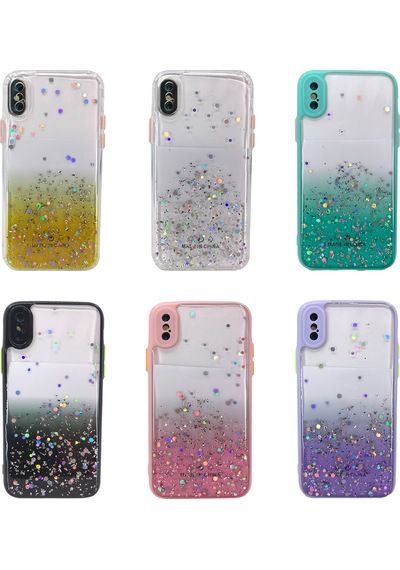 Nettech Apple Uyumlu iPhone Xs Max Kamera Korumalı Simli Arka Koruma Kılıf
