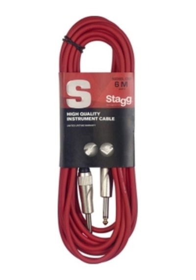 Stagg Enstrüman Kablosu Kumaş 6m Sgc6vt Rd