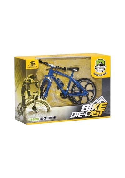 Metal Model Oyuncak Die Cast Bisikleti 1 10 0818-2a Mavi