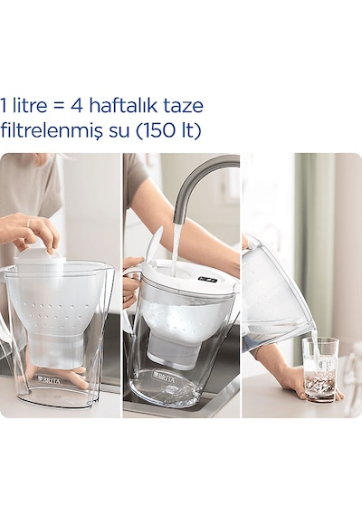 Brıta Marella Xl 3.5 L Filtreli Sürahi Pro Mavi