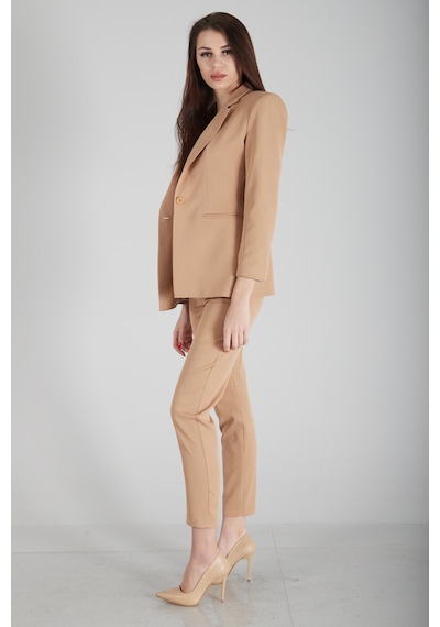 Feminist Camel Klasik Yaka Ceketli Takım 0106309.09 Camel