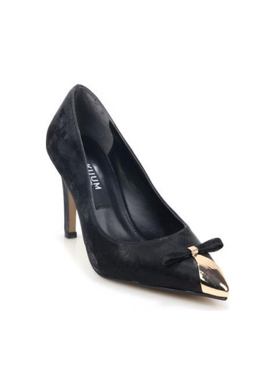 Papuçcity Kuum London K145-25881 Kadın Topuklu Stiletto Ayakkabı Sıyah