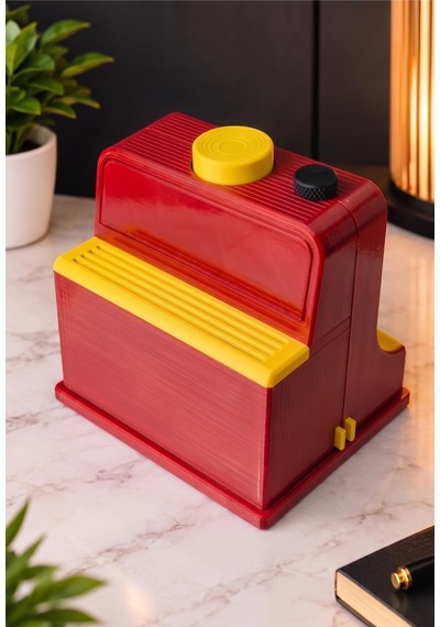 Sincara Home Coffee Print Kahve Üzeri Desen Yapma Makinesi Latte Art Ve Kahve Köşesi Aksesuarı 3d Baskı Kahve Sunumuna Yeni Bir Devrim Kırmızı - Sarı