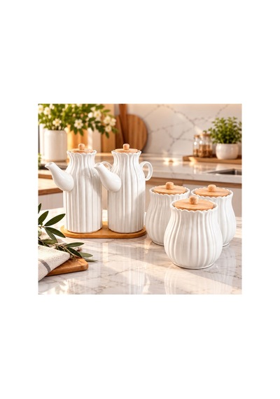 6 Parça Bambu Standlı 2 Li Porselen Yağdanlık Set 3 Lü Porselen Kavanoz Set Çeyizlik Yağlık Kavanoz Saklama Kabı Takımı Beyaz 934386309 Beyaz 6 Parça Bambu Standlı 2 Li Porselen Yağdanlık Set 3 Lü Porselen Kavanoz Set Çeyizlik Yağlık Kavanoz Saklama Kabı Takımı Beyaz 934386309 Beyaz