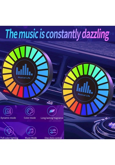 Sese Duyarlı Araçiçi Ve Masaüstü Kullanılabilen Ekolayzer Rgb