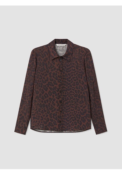 Lcw Everyday Kahverengi Leopar Desenli Kadın Gömlek