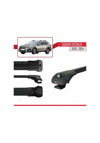 Subaru Outback 2020-2024 Arası İle Uyumlu Ace-1 Ara Atkı Tavan Ba