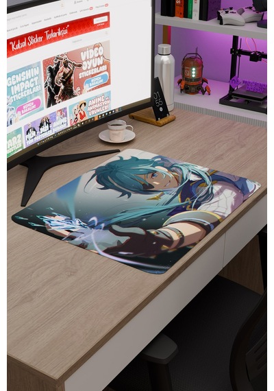 Kaeya Genshin Impact Anime Oyuncu V2 - 48x40 Xl Gaming Mouse Pad Fare Altlığı