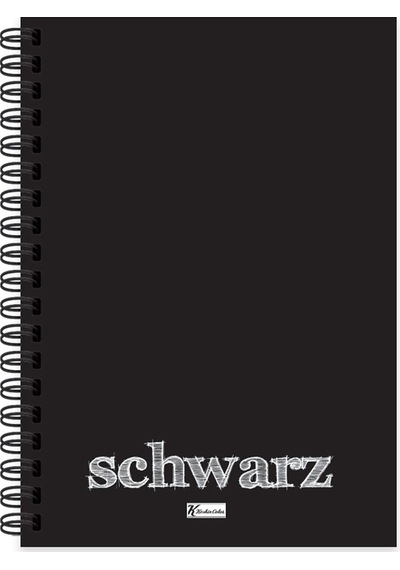 Keskin Color Defter Plastik Kapak Spiralli Schwarz A6 40 Yp 350560-99 Çok Renkli