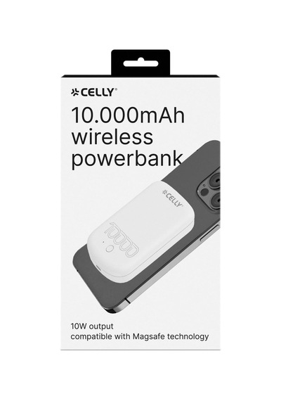 Magsafe Teknolojisiyle Uyumlu 10w 10.000 Mah Powerbank Beyaz, Aynı Zamanda Usb-c Kablosuyla Cihazınızı Şarj İmkanı