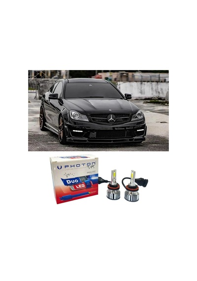 Mercedes C180 W204 Led Xenon Viraj Aydınlatma Far Ampulü H7 Duo Yeni Seri Beyaz 2009-2014