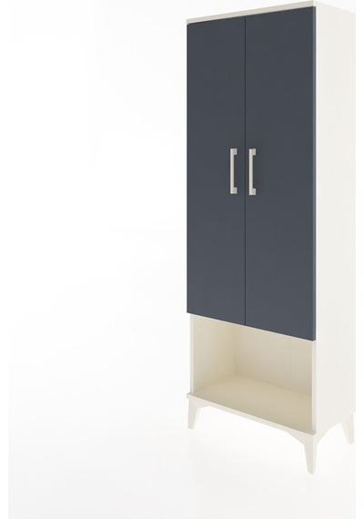 Arges Dolap 2 Raflı 2 Kapaklı Tek Askılı 60x30x163 Aytaşı-ant... Aytaşı