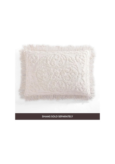 Madalyon Şönil Yatak Örtüsü, Queen Size, Blush Çok Renkli