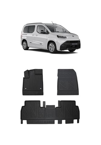 Toyota Proace City 2024 Model İle Uyumlu 5d Ekstra Havuzlu Paspas Açık Bej
