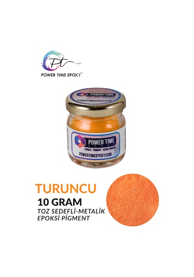 Sedefli Metalik Toz Pigment Boya / Turuncu / Epoksi Için