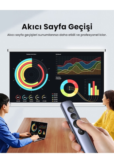 Ugreen Lazer Presenter Kablosuz Sunum Kumandası, 50654