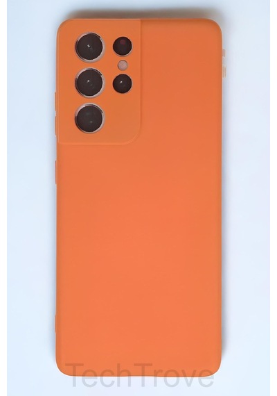 Uyumlu Galaxy S21 Ultra Kılıf İçi Kadife Soft Silikon Lansman Kapak