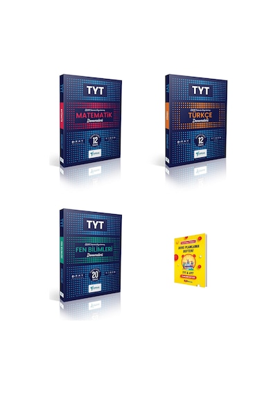 Toprak Tyt Matematik Türkçe Ve Fen Bilimleri 3lü Set Denemeleri + Planlama Defteri