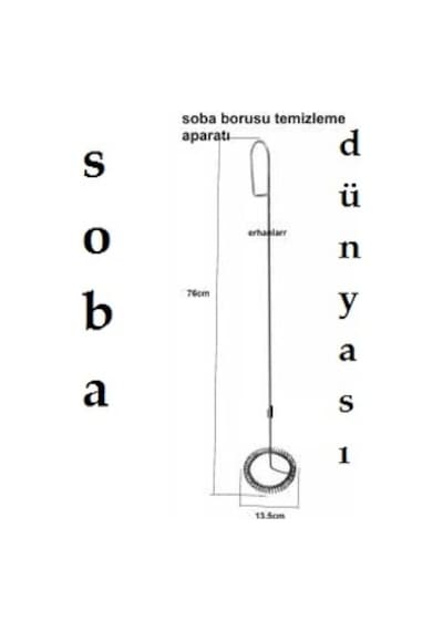 Çelik Soba Borusu Temizleme Teli Boru Temizleme Fırçası Uyuyan