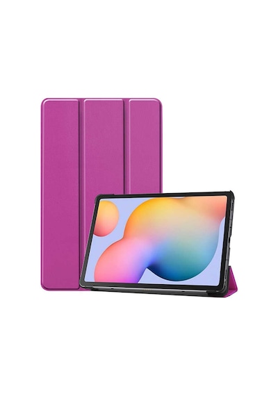 Zore Samsung Galaxy Tab S7 Plus T970 Uyumlu Smart Cover Standlı 1-1 Kılıf-mor