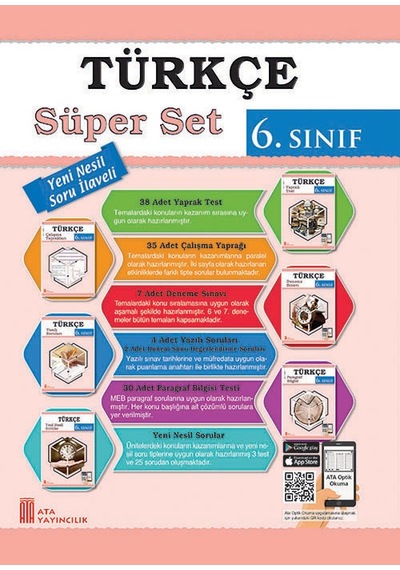 Ata 6.sınıf Yeni Nesil Sorularla Ben Korkmam Türkçe + Süper Set
