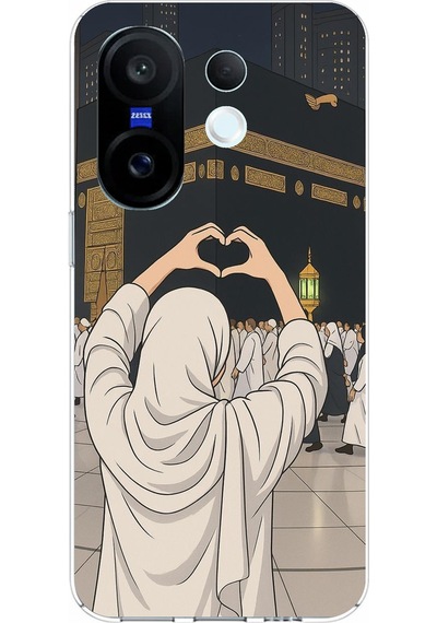 Vivo X200 Fe Uyumlu Kabe Aşkı Baskılı Silikon Kılıf Renkli